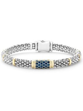 LAGOS SIGNATURE CAVIAR Blue Sapphire Caviar Bracelet | 6mm